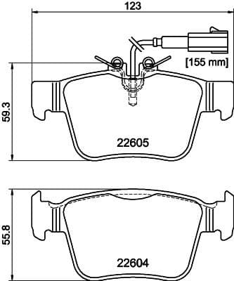 Brake Pad Set, disc brake 8DB 355 025-881 - image 4