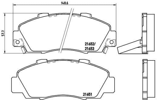 Brake Pad Set, disc brake PRIME LINE P28026 - image 3