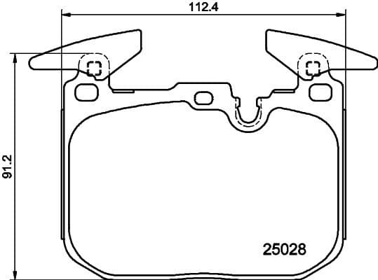 Brake Pad Set, disc brake 8DB 355 025-771
