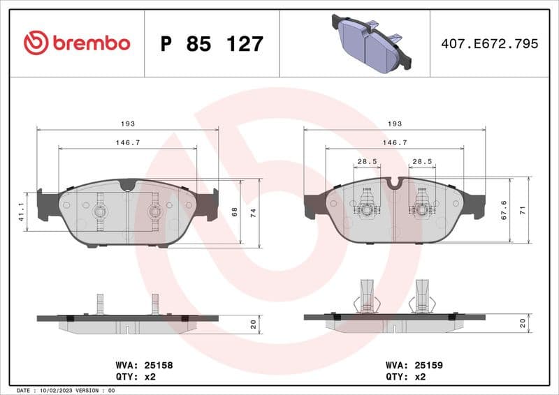 Brake Pad Set, disc brake PRIME LINE P85127 - image 3