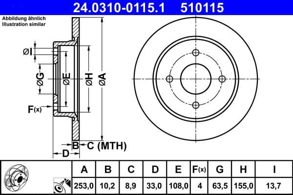 Brake Disc PowerDisc 24.0310-0115.1 - image 2