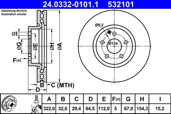 Brake Disc PowerDisc 24.0332-0101.1 - image 2