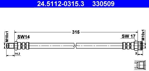 Brake Hose 24.5112-0315.3 - image 2