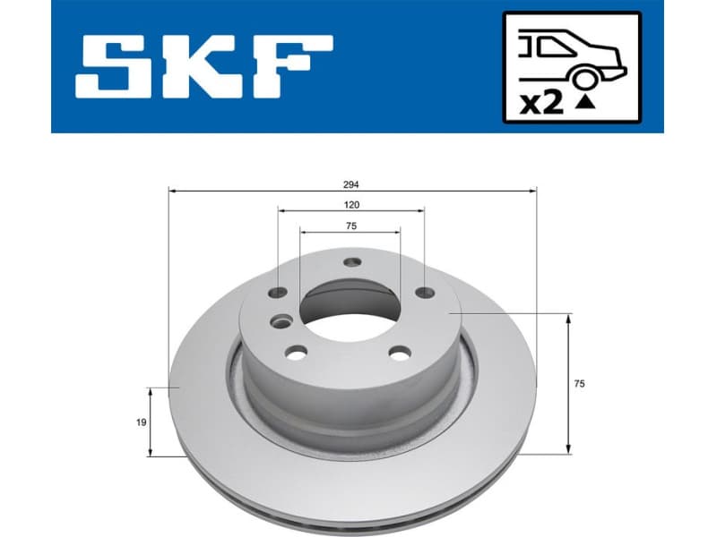 Brake Disc VKBD 90780 V2 - image 2