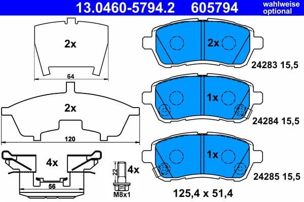 Brake Pad Set, disc brake 13.0460-5794.2 - image 4