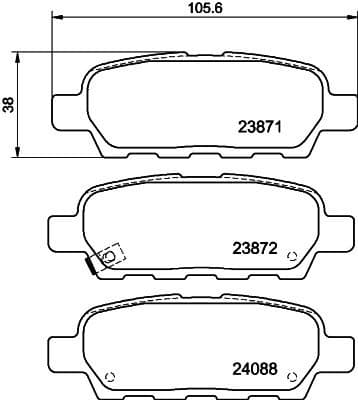 Brake Pad Set, disc brake 8DB 355 010-241 - image 4