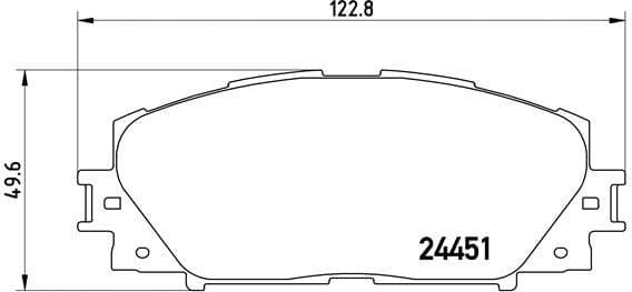 Brake pads front, Top Quality P83106 - image 3