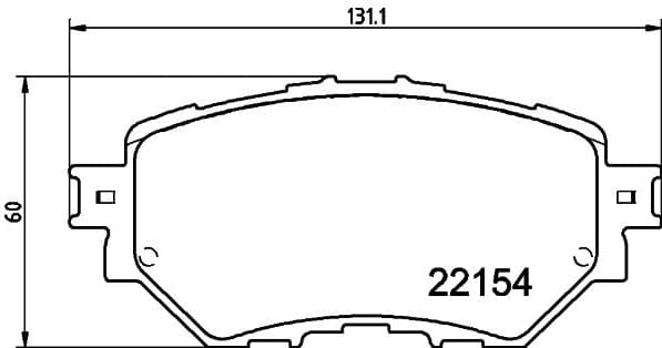Brake Pad Set, disc brake 8DB 355 032-091 - image 2