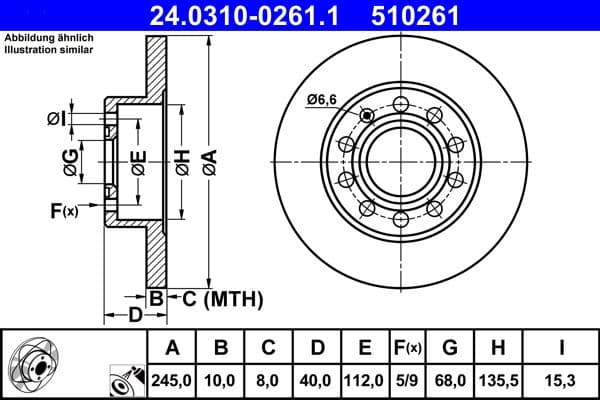 Brake Disc PowerDisc 24.0310-0261.1 - image 2