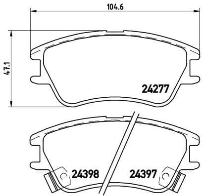Brake Pad Set, disc brake PRIME LINE P30027 - image 3