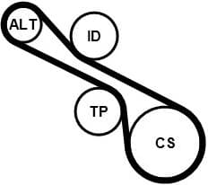 V-ribbed Belt Set 6PK1230K1 - image 2