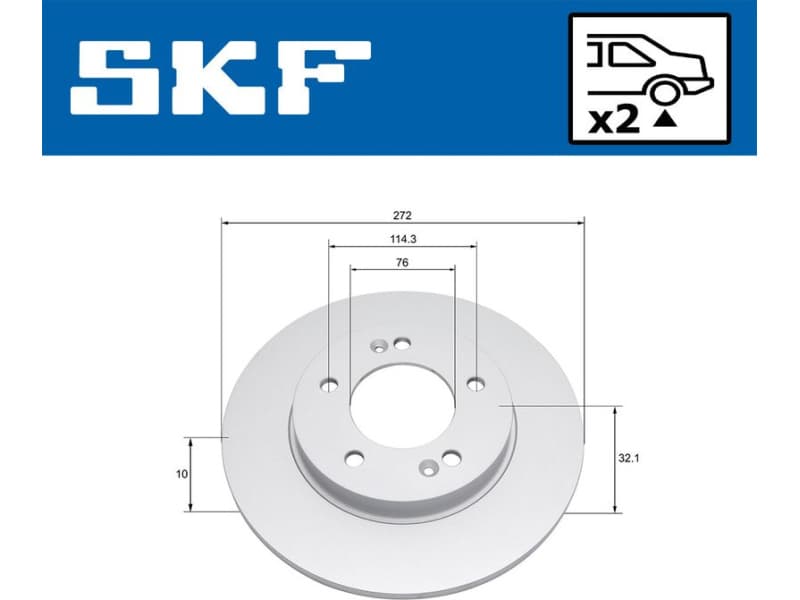 Brake Disc VKBD 91320 S2 - image 2