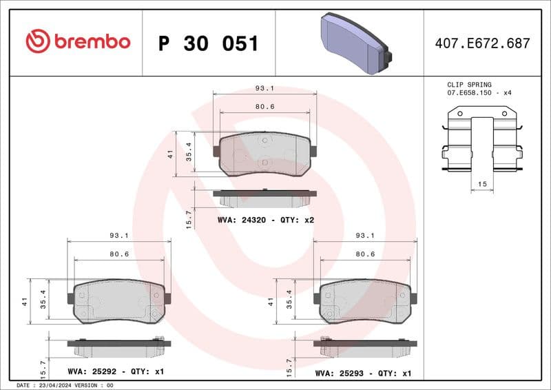Brake Pad Set, disc brake PRIME LINE P30051 - image 3