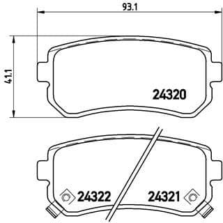 Brake Pad Set, disc brake PRIME LINE P30025 - image 3