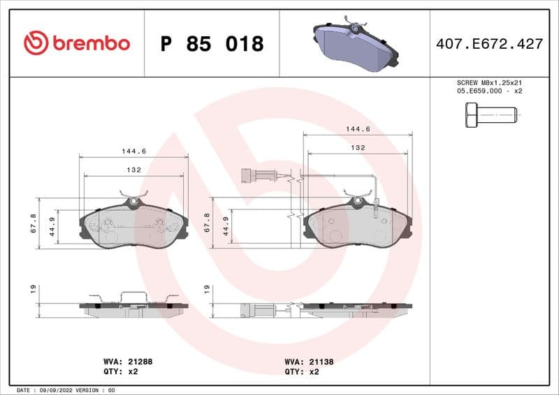 Brake Pad Set, disc brake PRIME LINE P85018 - image 3
