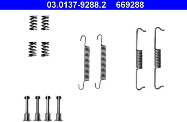 Accessory Kit, parking brake shoes 03.0137-9288.2 - image 2