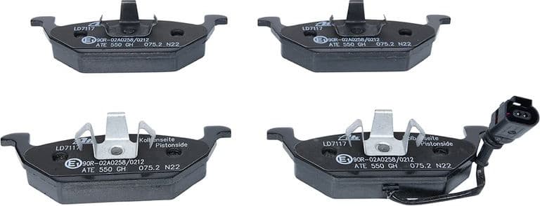 Brake Pad Set, disc brake ATE Ceramic 13.0470-7117.2 - image 2