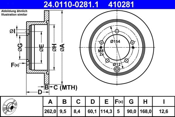 Brake Disc 24.0110-0281.1 - image 2