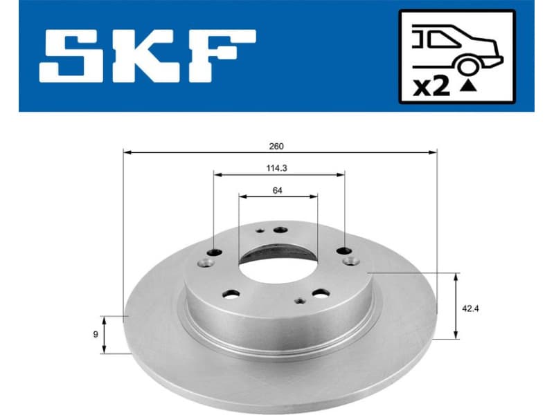 Brake Disc VKBD 90421 S2
