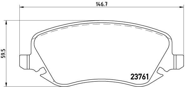 Brake Pad Set, disc brake PRIME LINE P23088 - image 3