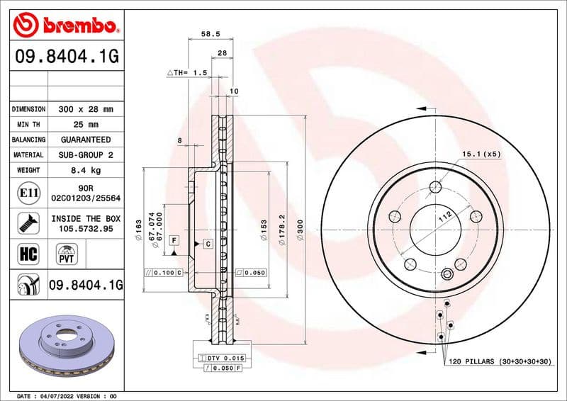 Brake Kit, disc brake BEYOND LINE - Greenance KT 10 030 - image 2