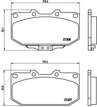 Brake Pad Set, disc brake PRIME LINE P56025 - image 3