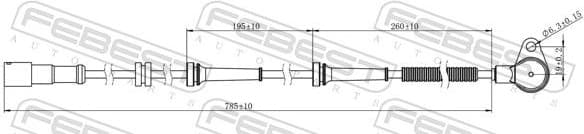 Sensor, wheel speed 10606-002
