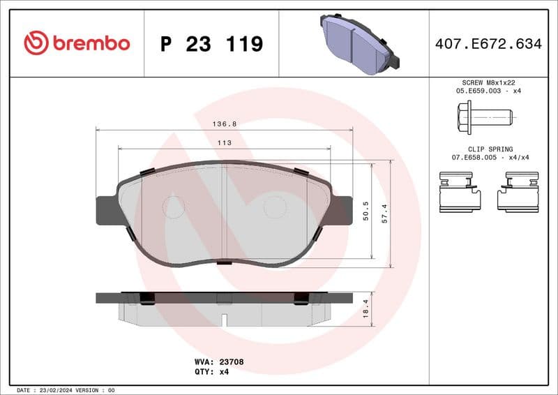 Brake Pad Set, disc brake PRIME LINE P23119 - image 3