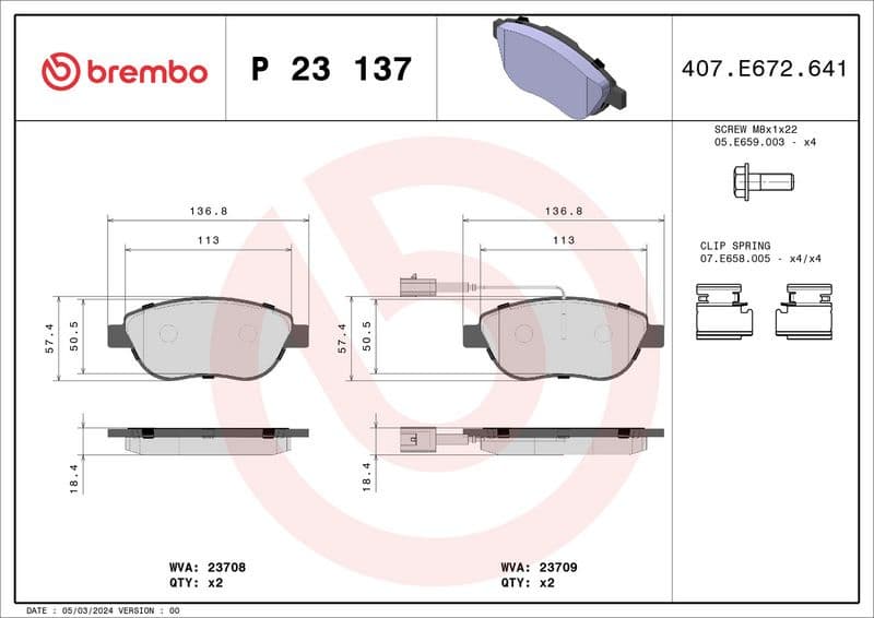 Brake Pad Set, disc brake PRIME LINE P23137 - image 3