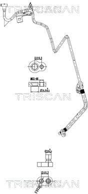 High/Low-pressure Line, air conditioning 9010 14004