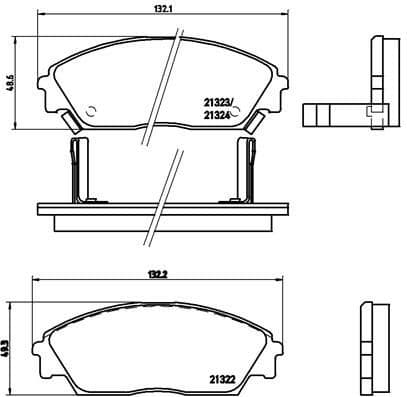 Brake Pad Set, disc brake PRIME LINE P28016 - image 3