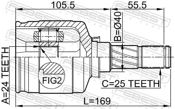 Joint Kit, drive shaft 0211-P12QR20LH - image 2