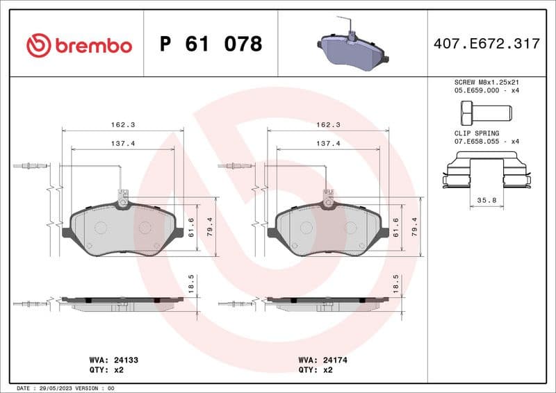 Brake Pad Set, disc brake PRIME LINE P61078 - image 3
