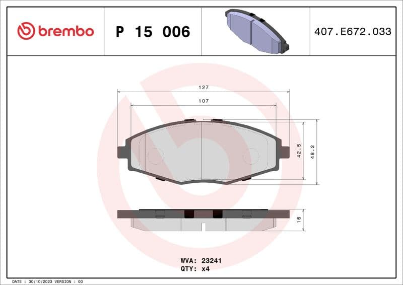 Brake Pad Set, disc brake PRIME LINE P15006 - image 3