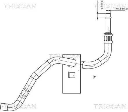 Hydraulic Hose, steering 8516 11002