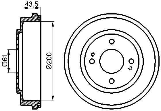 Brake Drum 0986477081 - image 2
