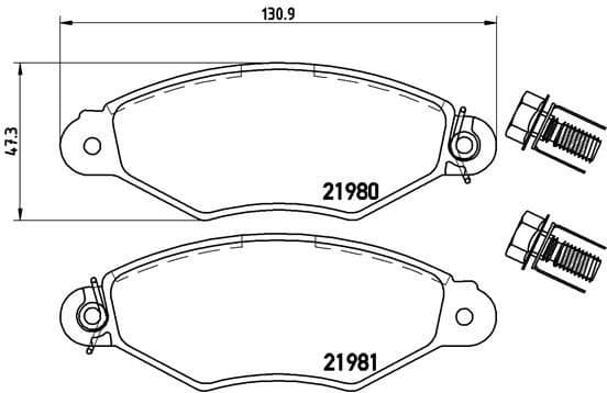 Brake Pad Set, disc brake PRIME LINE P61098 - image 3