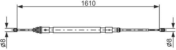Cable Pull, parking brake 1987477238 - image 2