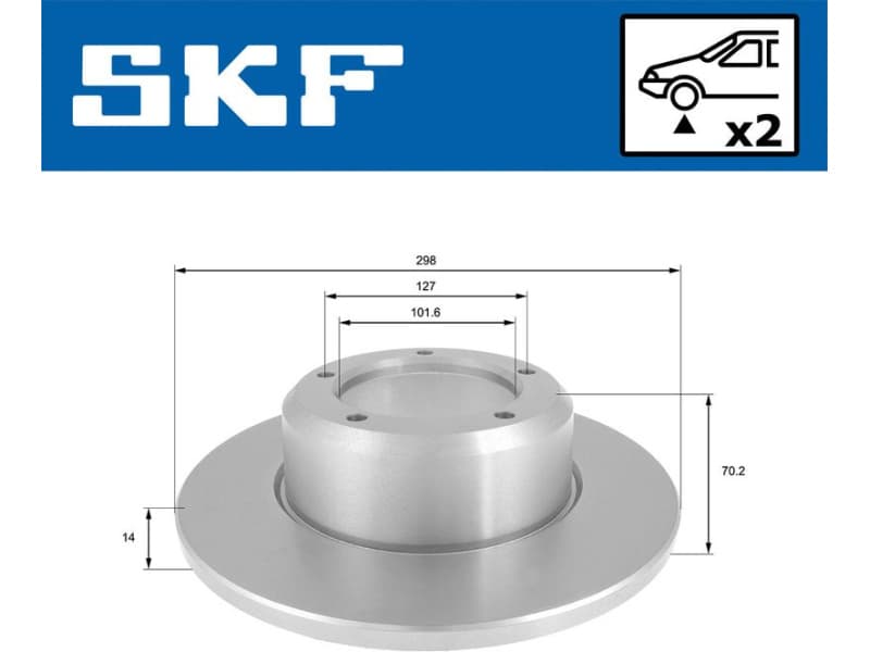 Brake Disc VKBD 80570 S2 - image 2