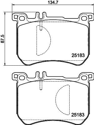 Brake Pad Set, disc brake 8DB 355 020-491 - image 3