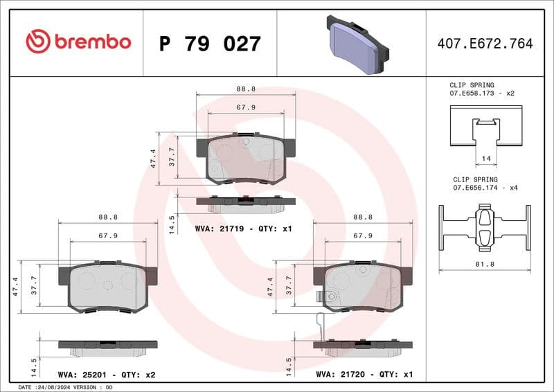 Brake Pad Set, disc brake PRIME LINE P79027 - image 3
