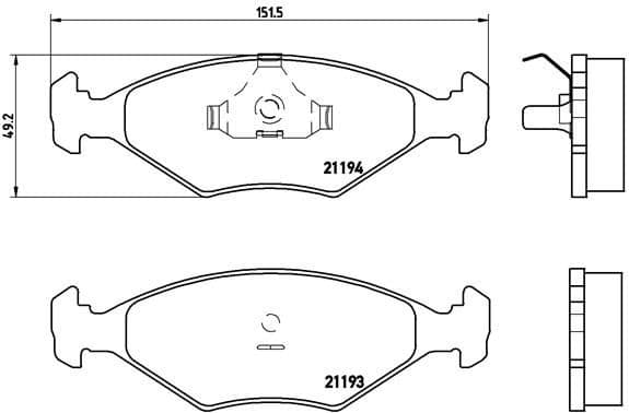 Brake Pad Set, disc brake PRIME LINE P23040 - image 3