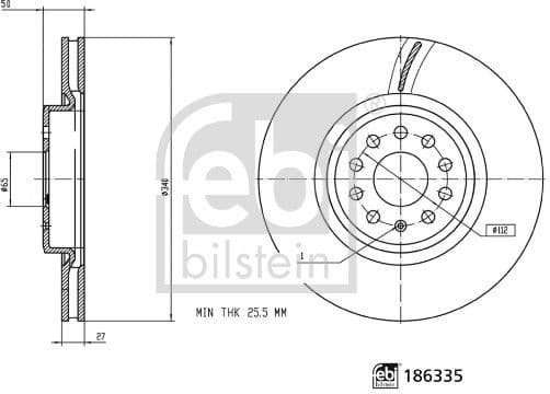 Brake Disc 186335