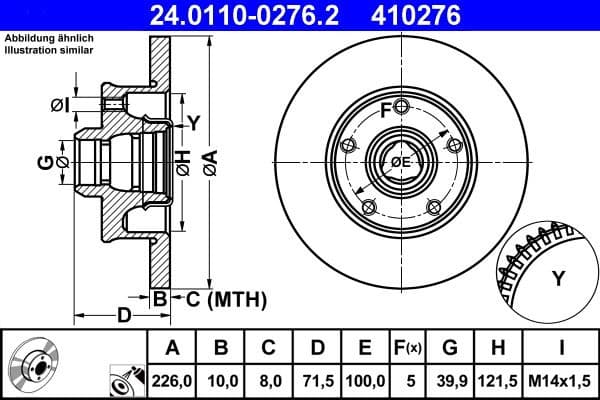 Brake Disc 24.0110-0276.2 - image 2