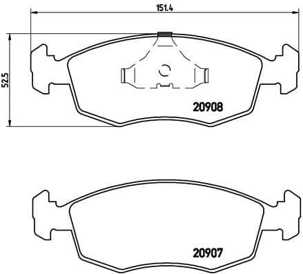 Brake Pad Set, disc brake PRIME LINE P24019 - image 3