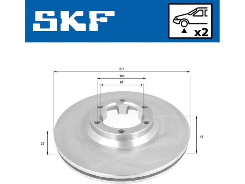 Brake Disc VKBD 81126 V2 - image 2