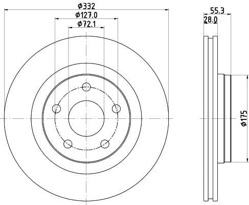 Brake Disc PRO 8DD 355 123-141 - image 4