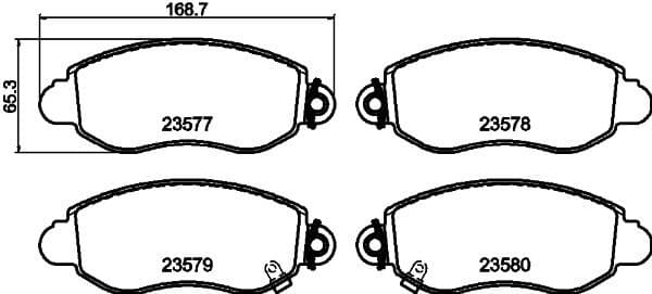 Brake Pad Set, disc brake 8DB 355 019-361 - image 3