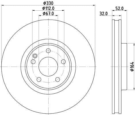 Brake Disc PRO High Carbon 8DD 355 134-621 - image 4