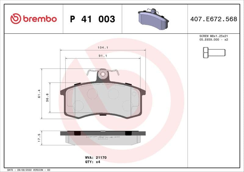 Brake Pad Set, disc brake PRIME LINE P41003 - image 3